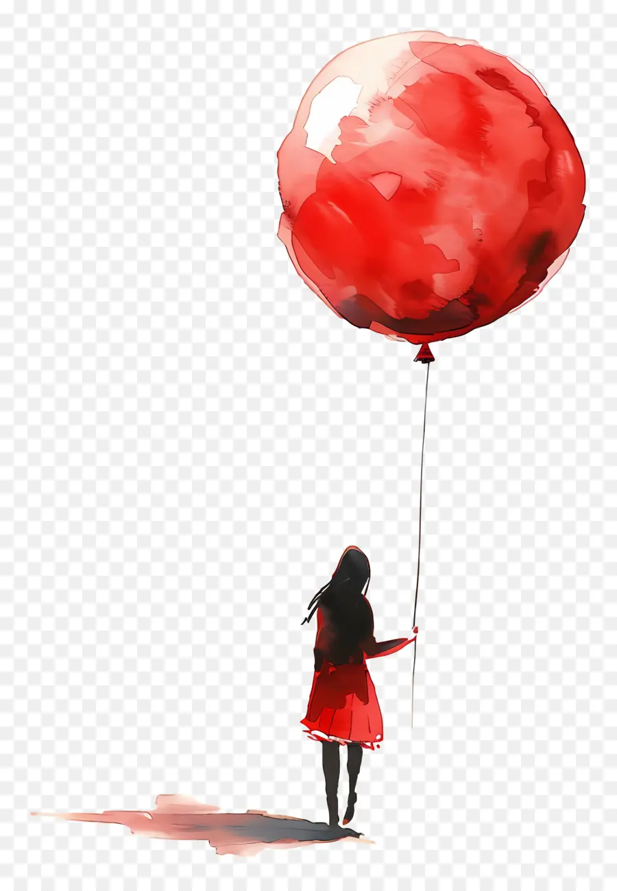 Ballon Rouge，Femme PNG