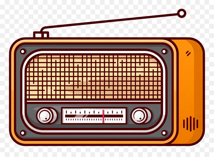 Radio Vintage，Radio Analogique PNG
