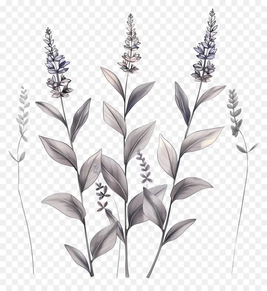 Plantes Aux Herbes，Lilas Blancs PNG