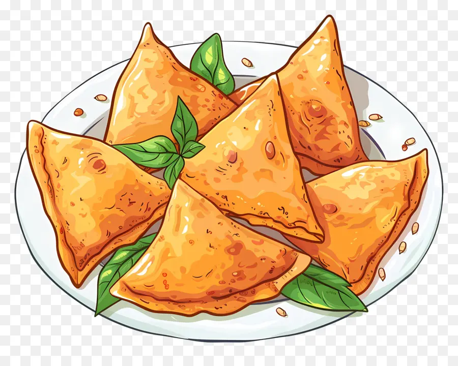 Samosa Food，Tandoori Je PNG