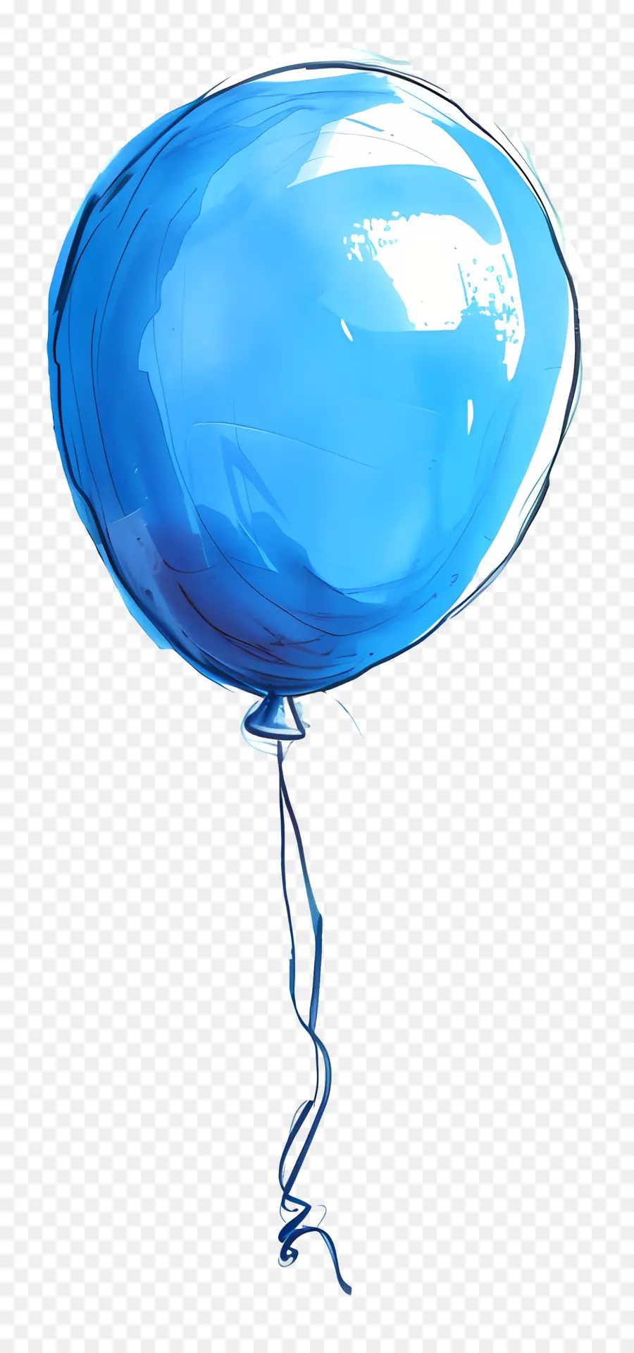 Bleu Ballon，Matériau Translucide PNG