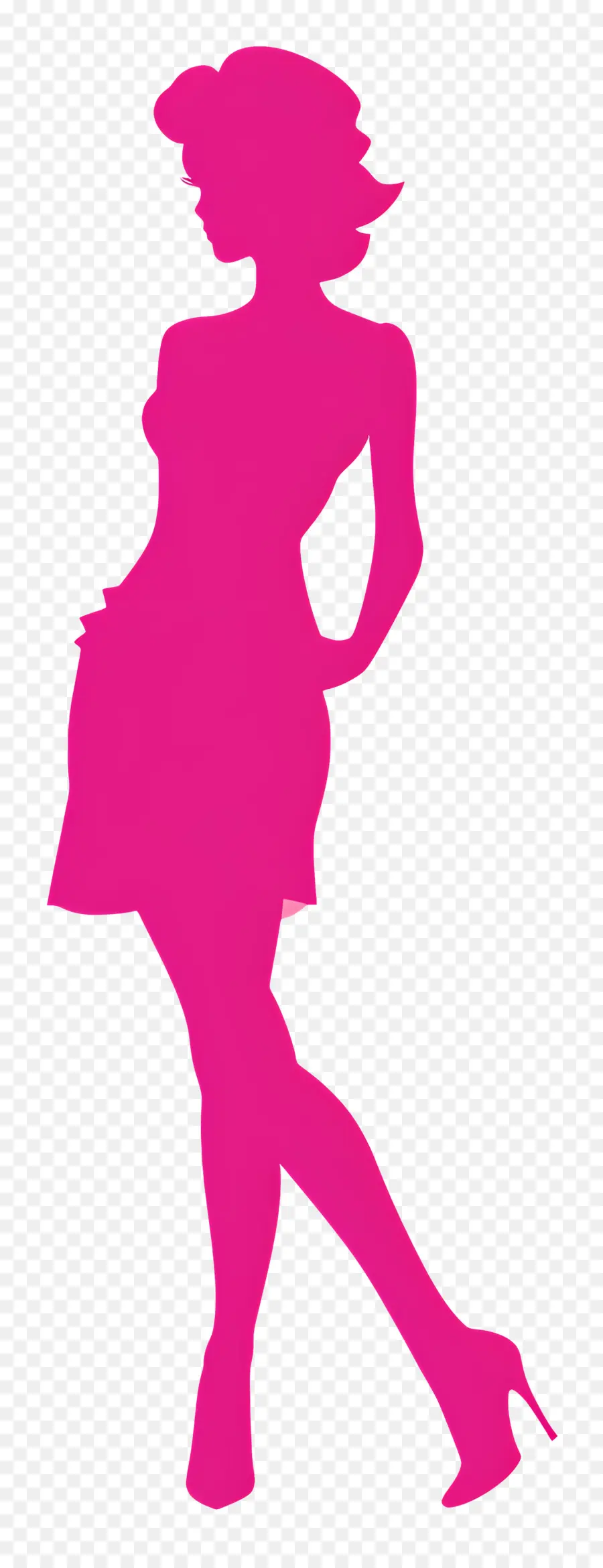 Silhouette De Barbie，Silhouette Rose PNG