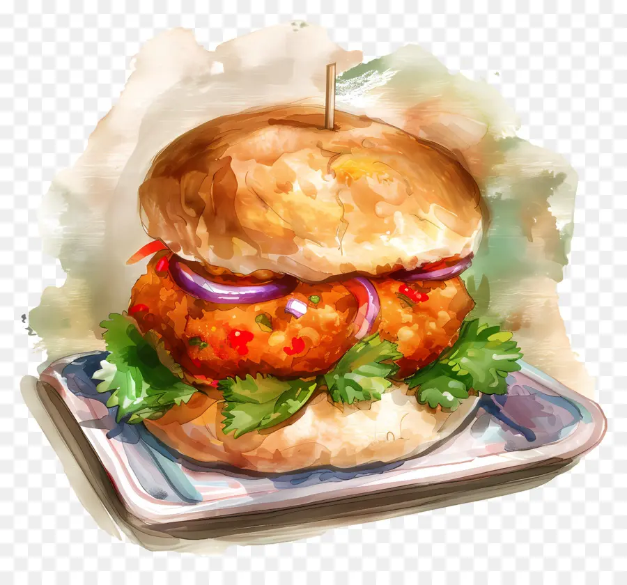 Pavé Vada，Hamburger PNG