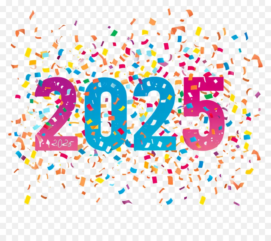 Nouvel An 2025，Signe 2025 PNG