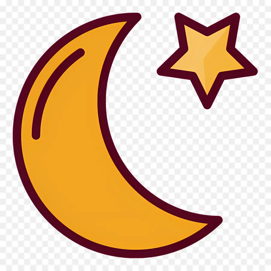 Étoile Et Le Croissant，Croissant De Lune PNG