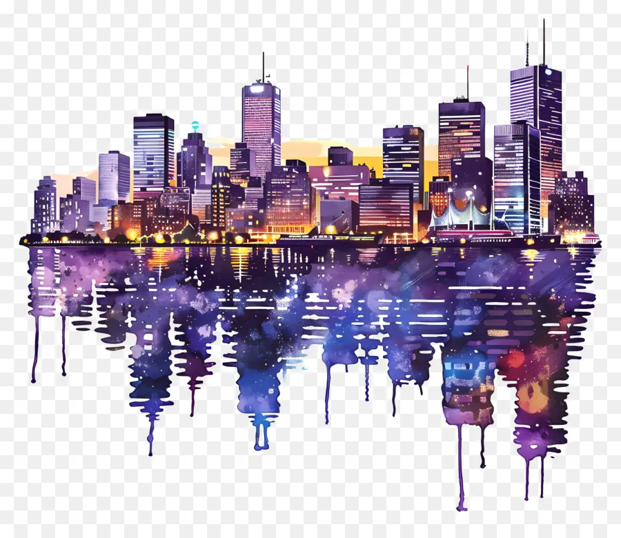 Skyline De Montréal，Les Toits De La Ville PNG