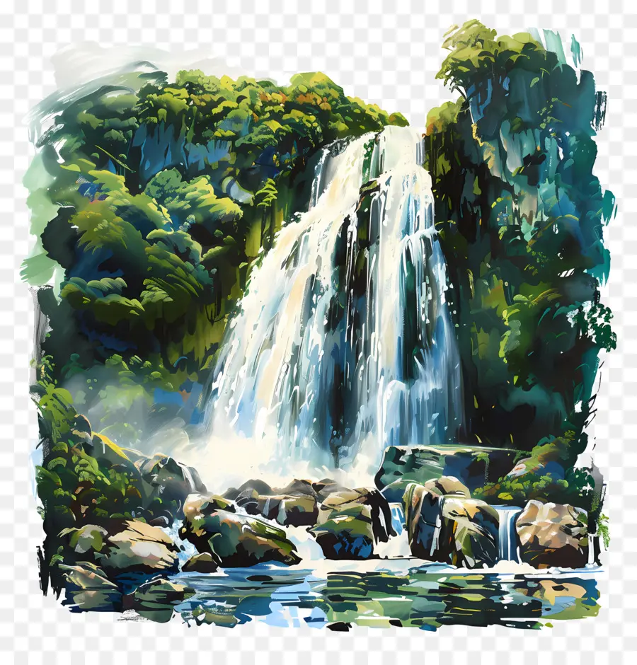 Sutherland Tombe，Chute D'eau PNG