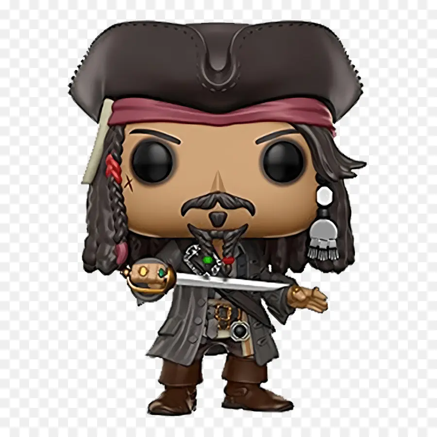 Capitaine Jack Sparrow，Figurine De Pirate PNG