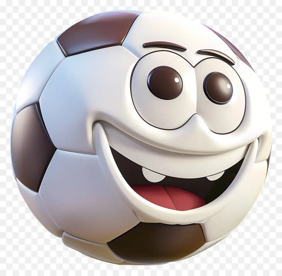 Balle De Dessin Animé 3d，Ballon De Soccer PNG