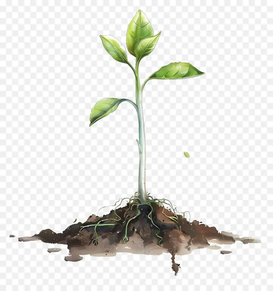 La Germination，La Croissance De La Plante PNG