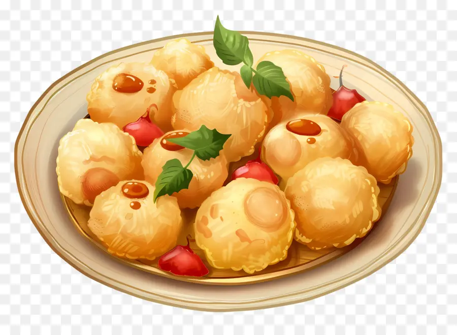 Panipuri，Raviolis Frits PNG