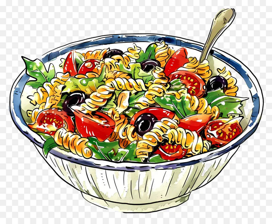 Salade De Pâtes，Bol PNG