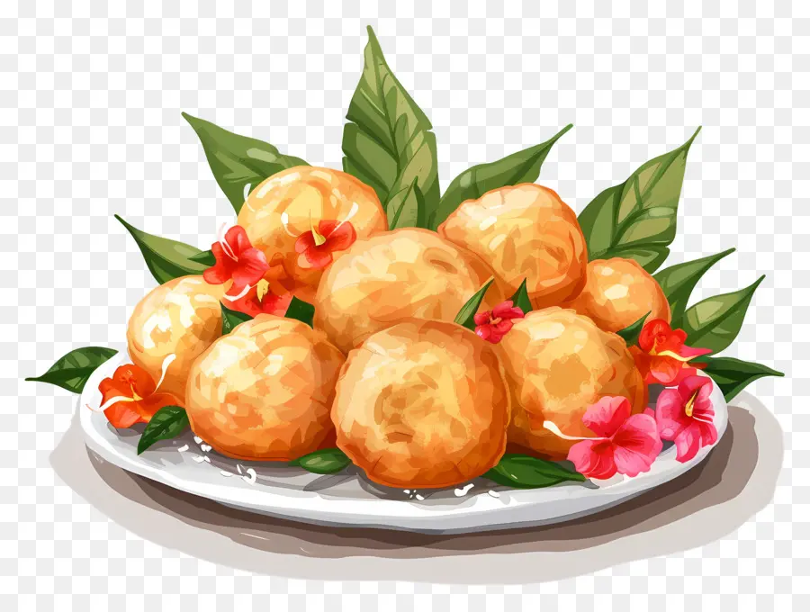 Panipuri，Boulettes Frites PNG