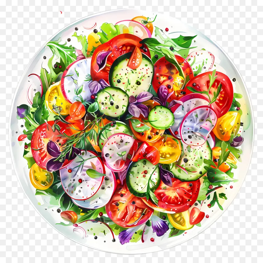 Salade De Légumes，Légumes Frais PNG
