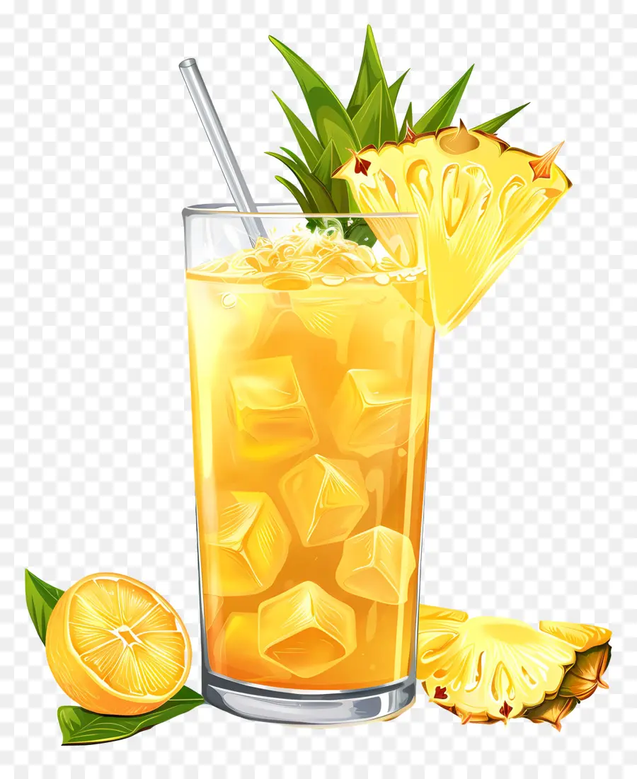 Jus D'ananas，Boisson à L'ananas PNG