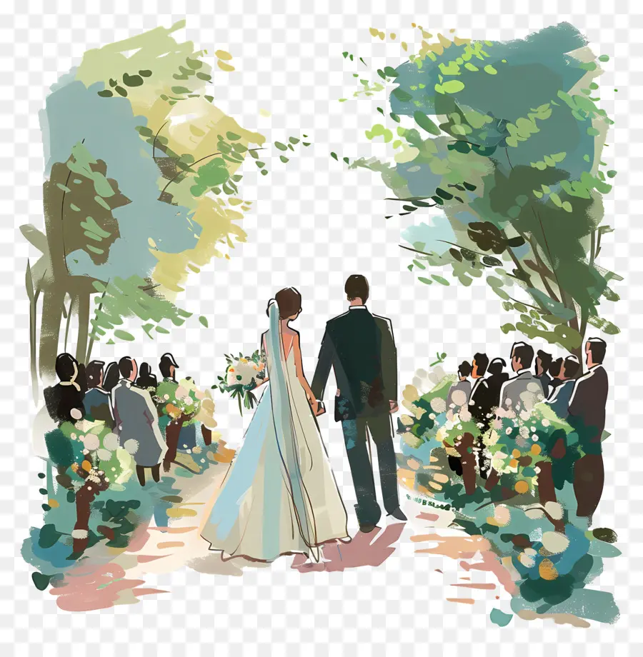 Mariage En Plein Air，Cérémonie De Mariage PNG