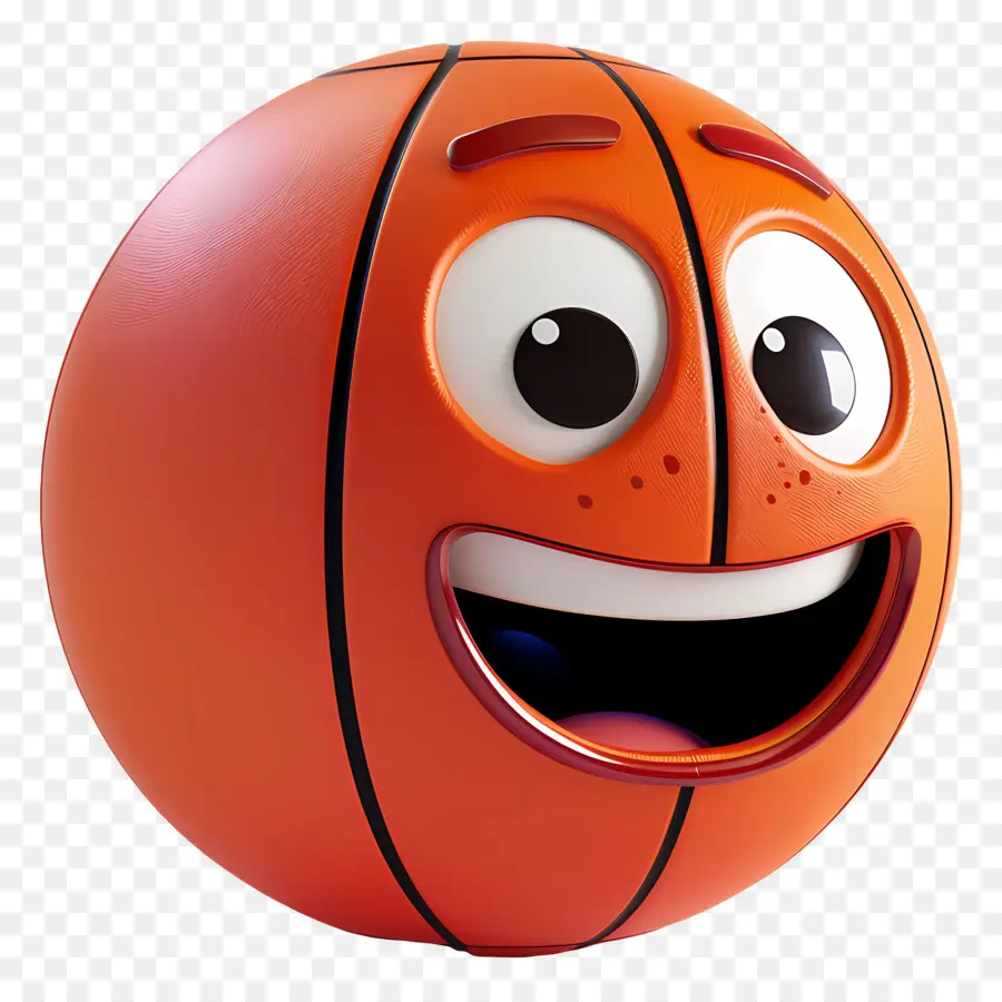 Balle De Dessin Animé 3d，De Basket Ball PNG