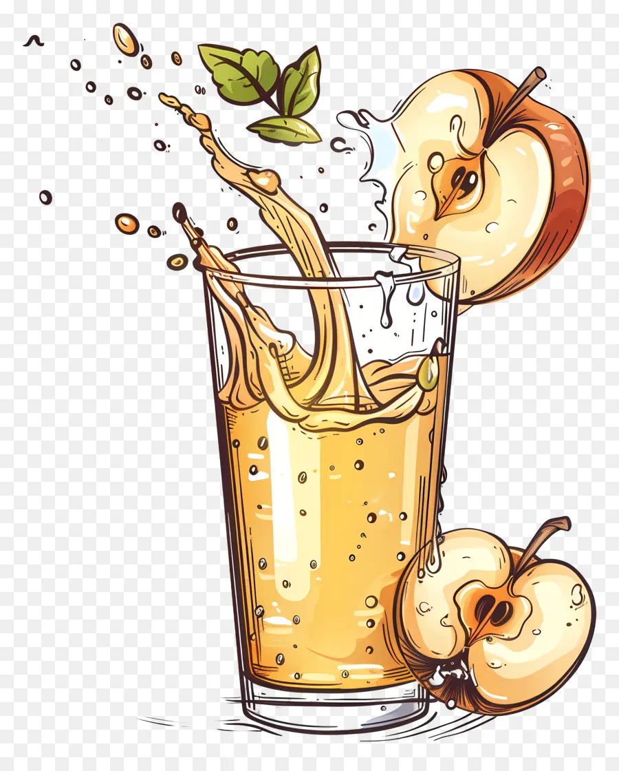 Jus De Pomme，Verre PNG