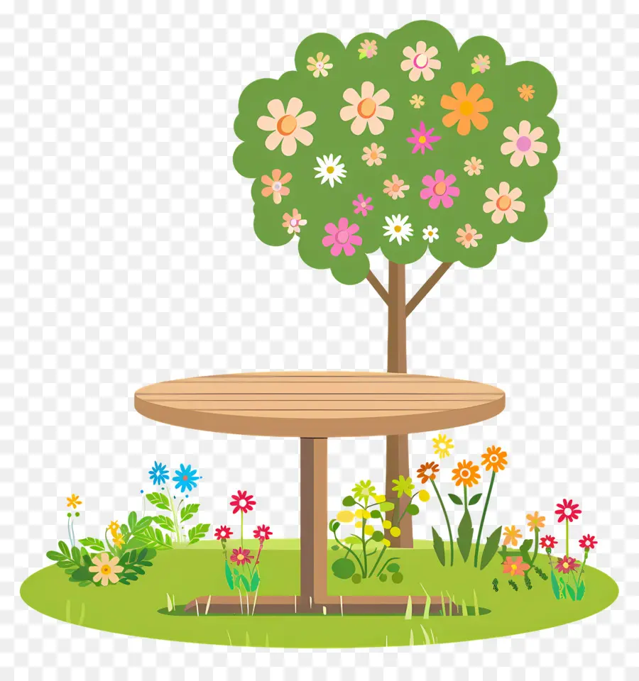 Printemps，Table De Jardin PNG