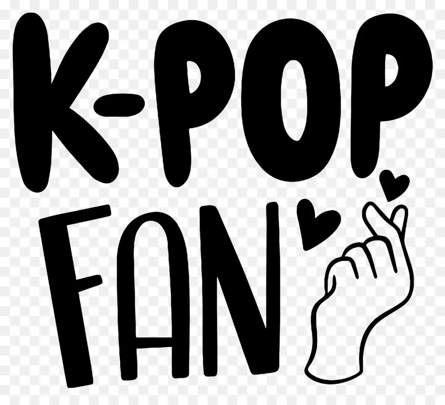 K Pop，Texte De Fan De K Pop PNG