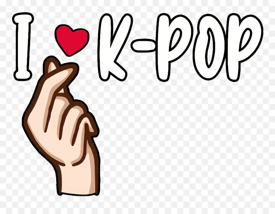 Kpop，Sticker Love Kpop PNG