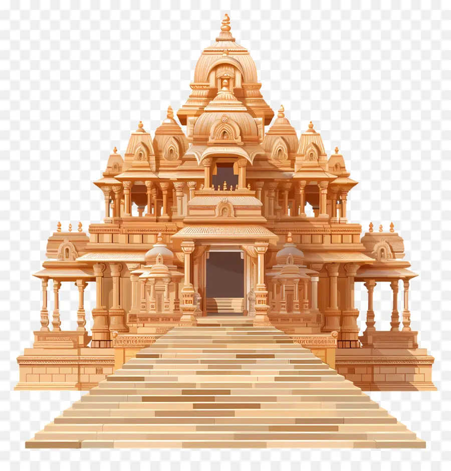 Ram Mandir，Ancien Temple Hindou PNG