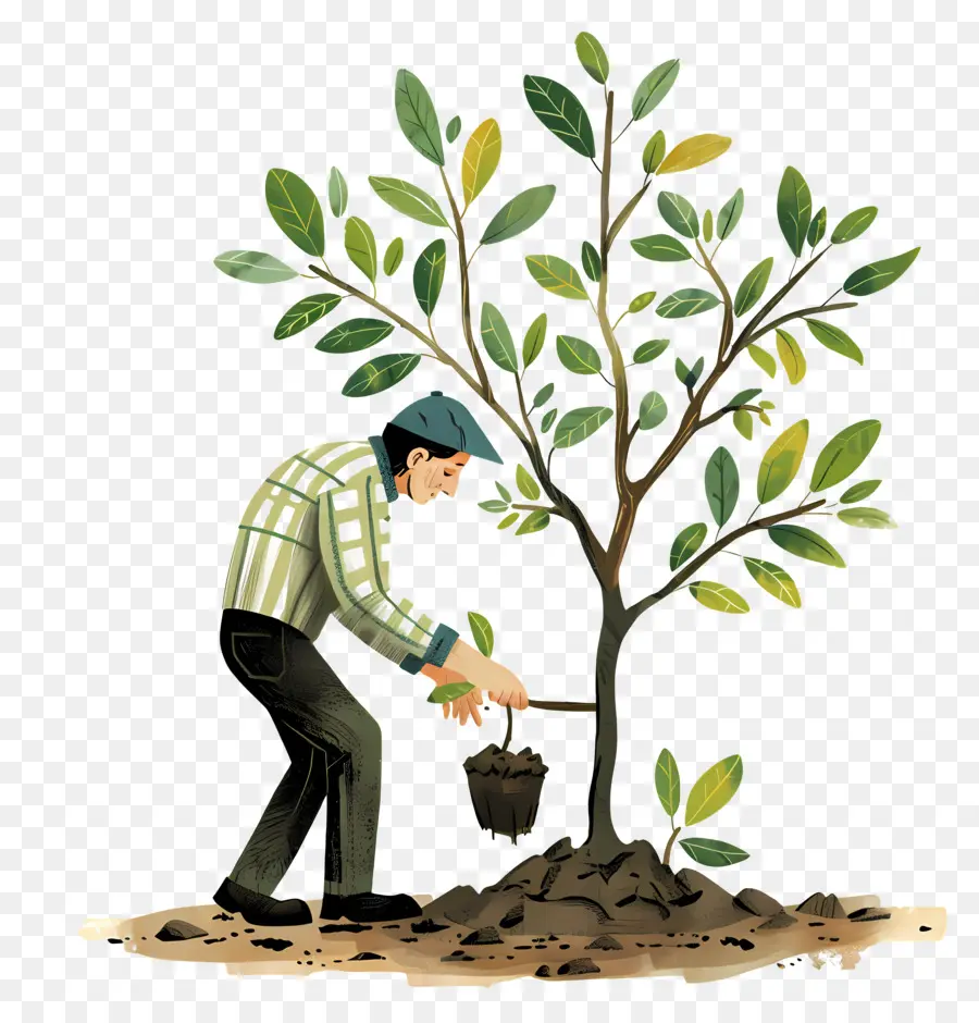 La Plantation D'arbres，Jardinage PNG
