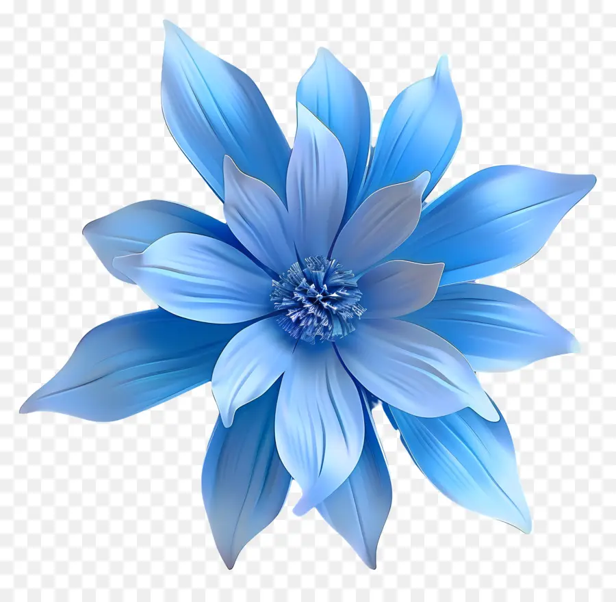 Fleur Bleue，Marguerite Bleu PNG