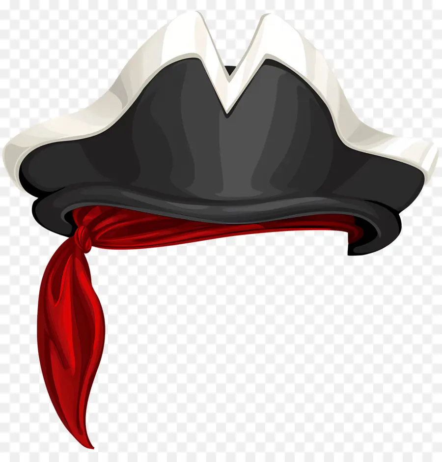 Chapeau De Pirate，Bandana Rouge PNG