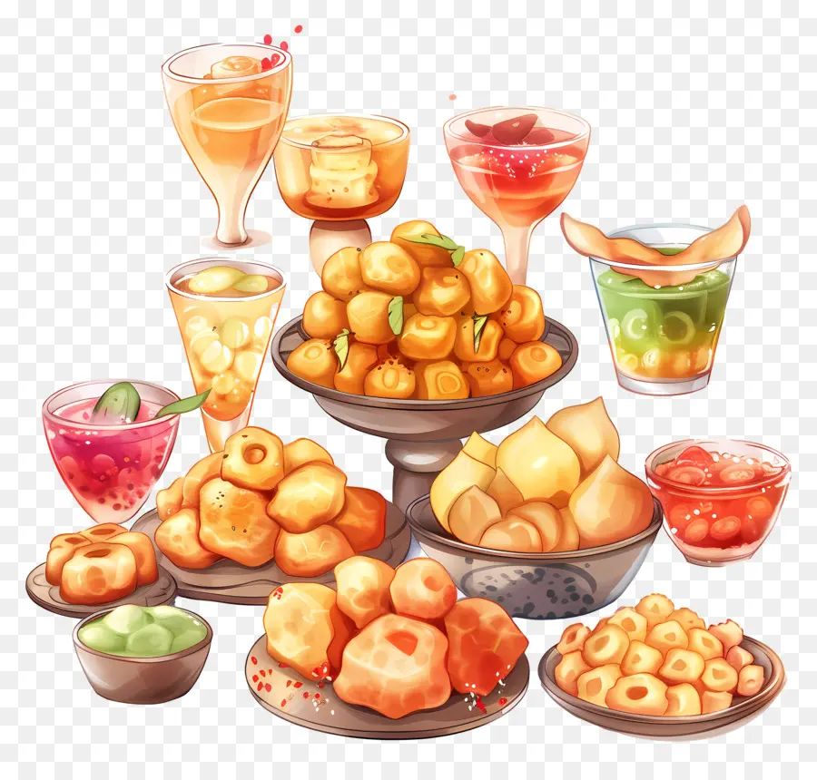 Panipuri，Desserts Et Boissons PNG