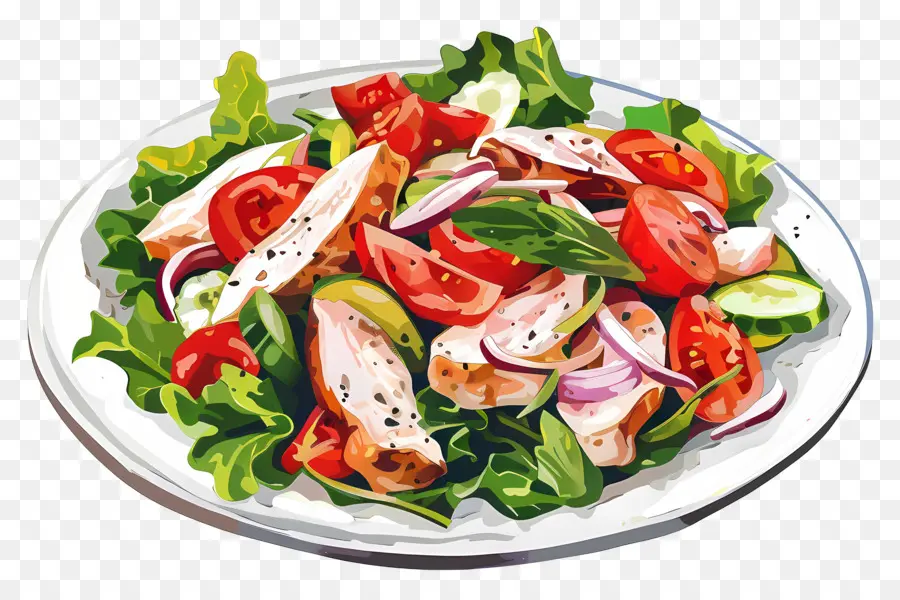 Salade De Poulet，Manger Sainement PNG
