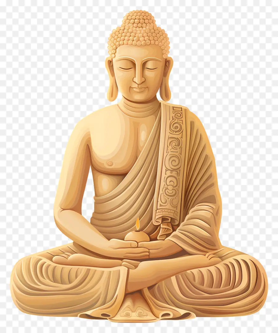 Mahavir Jayanti，Statue De Bouddha PNG