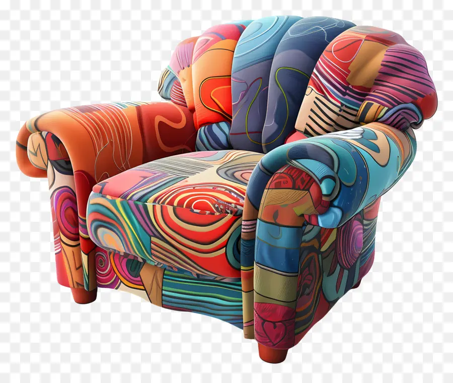 Canapé，Chaise Colorée PNG