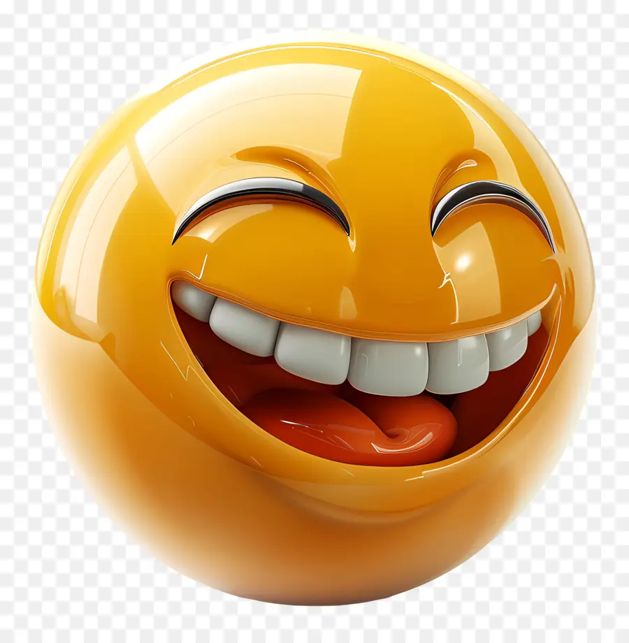 Emoji Riant，Sourire PNG