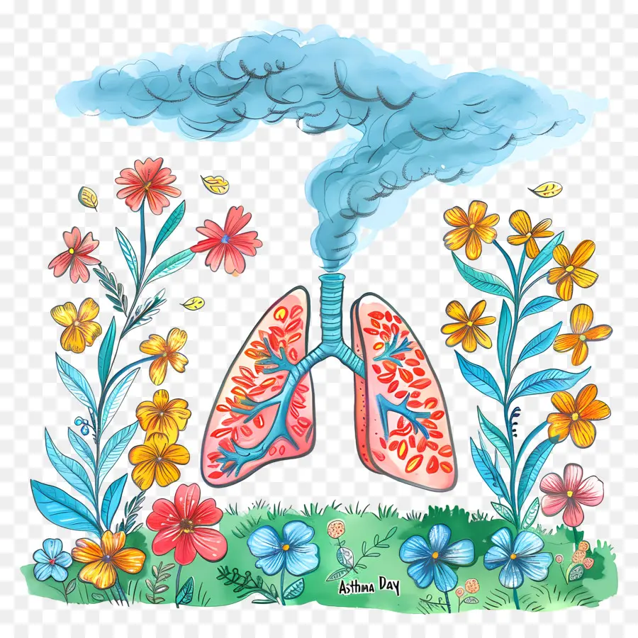 Journée Mondiale De L'asthme，Les Poumons PNG