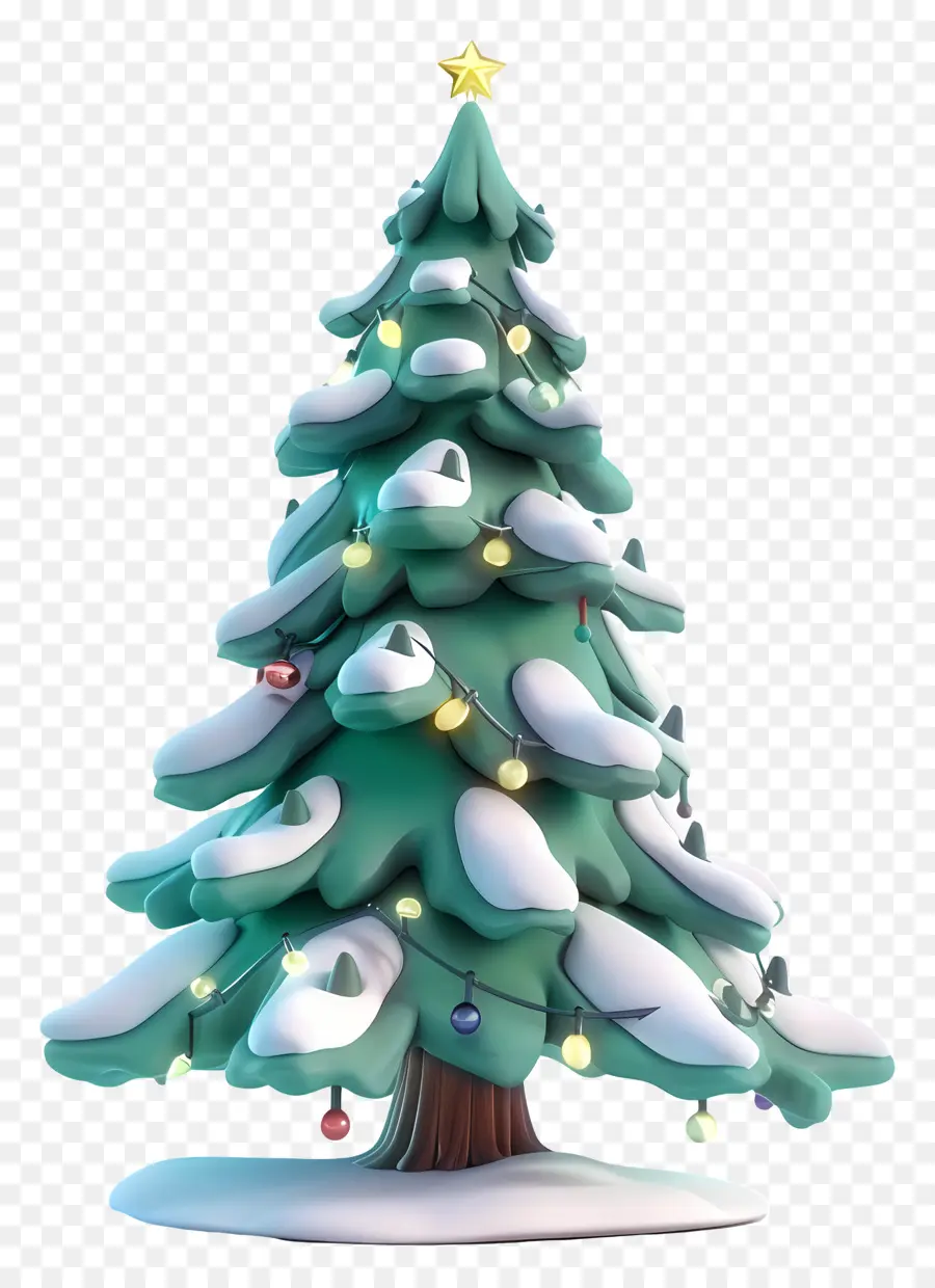 Arbre De Noël，Enneigées De L'arbre De Noël PNG
