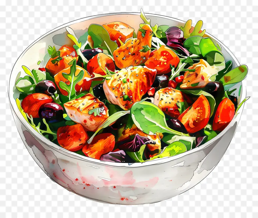Salade De Poulet，Salade PNG