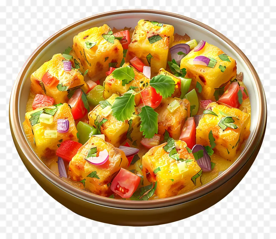 Dhokla Dish，Légumes Frits PNG