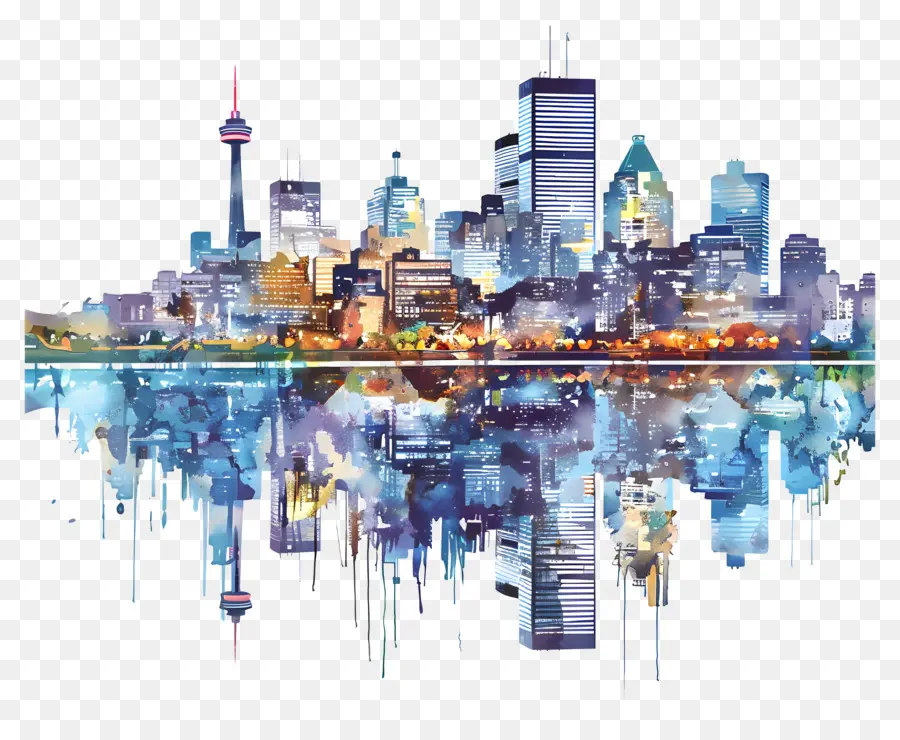 Skyline De La Ville De Montréal，Les Toits De La Ville PNG