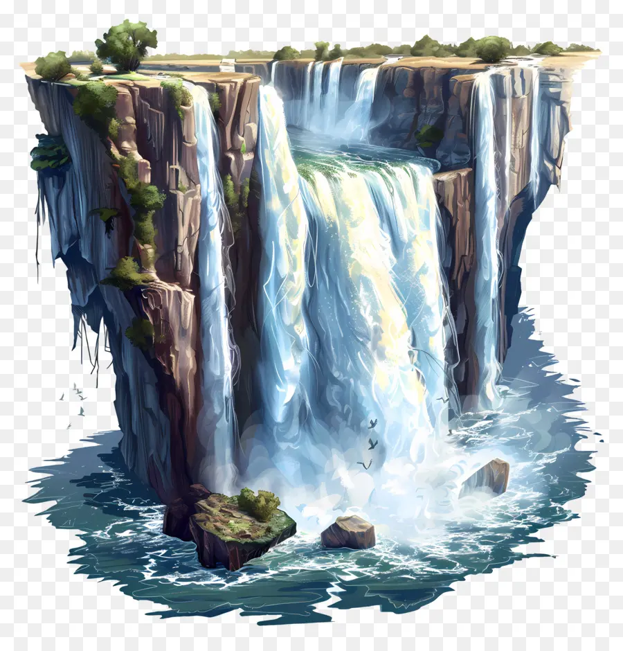 Chutes De Victoria，Chute D'eau PNG