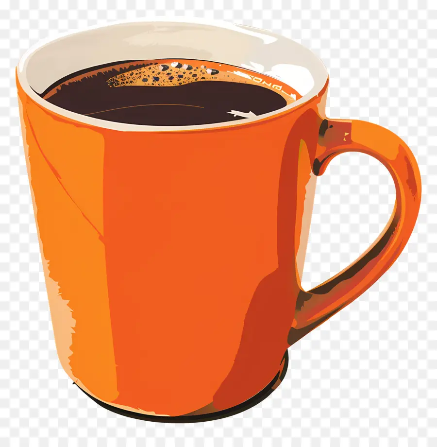 Tasse à Café，Orange Coupe PNG