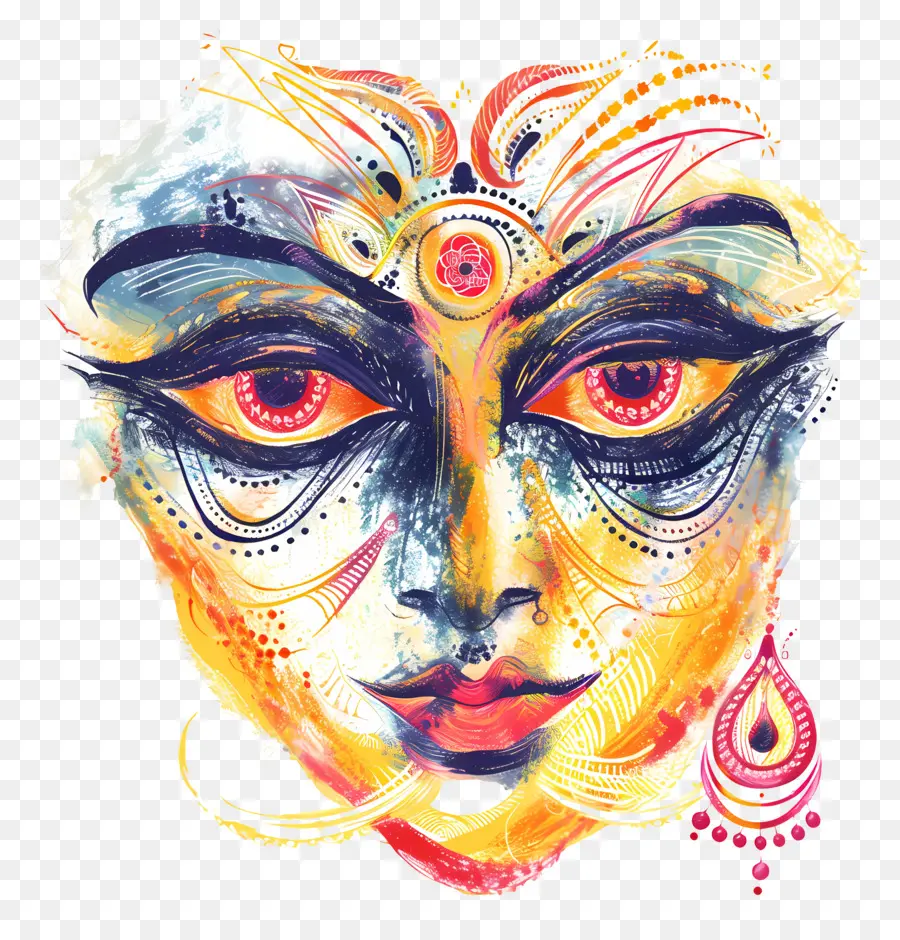 Durga Puja，L'art Abstrait PNG