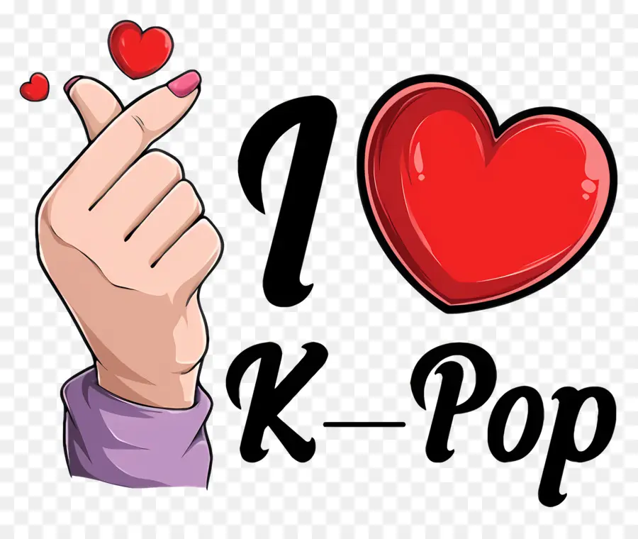 K Pop，J'aime La K Pop PNG