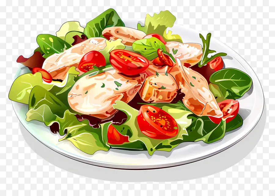 Salade De Poulet，Manger Sainement PNG