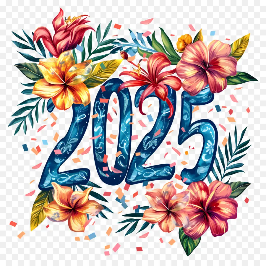 Nouvel An 2025，Calendrier 2025 PNG