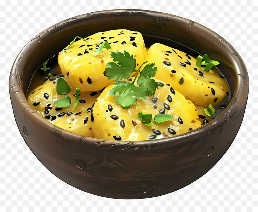 Dhokla Dish，L'ananas PNG