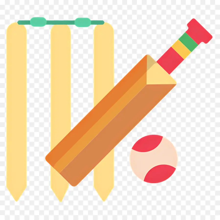 Cricket，Batte De Cricket PNG