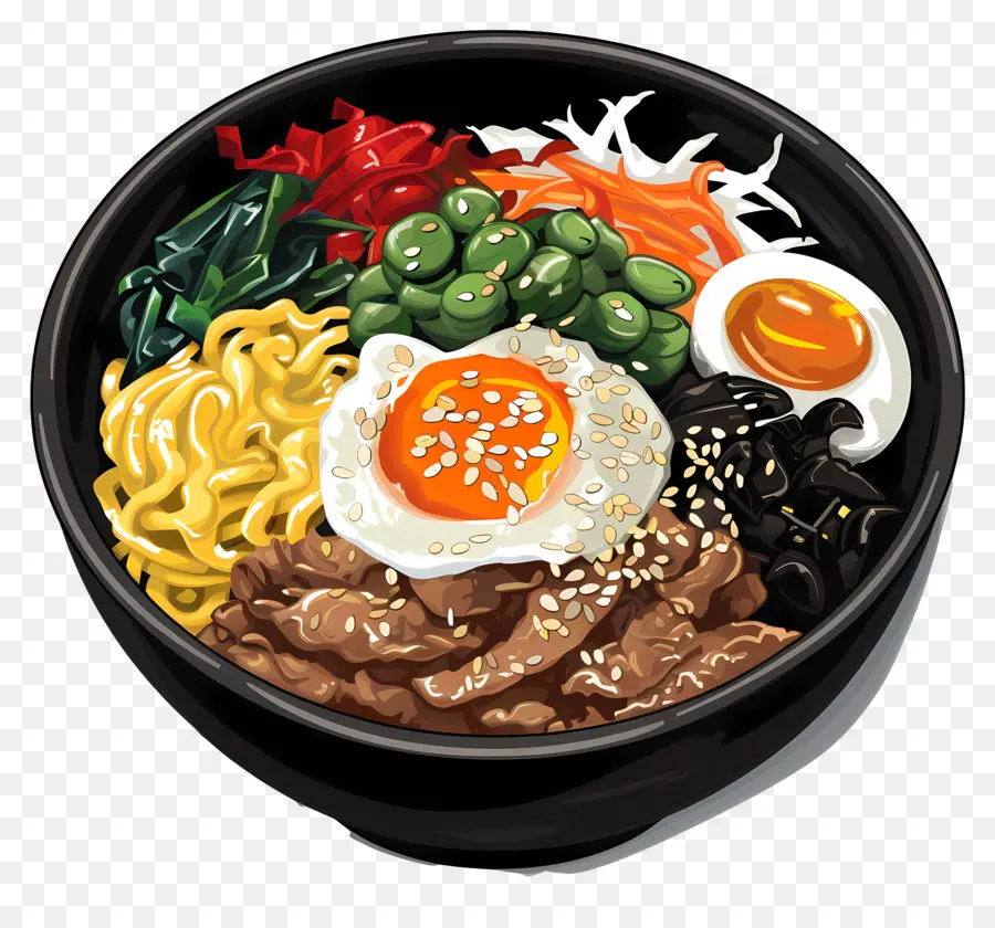 Bibimbap Coréen，Bibimbap PNG