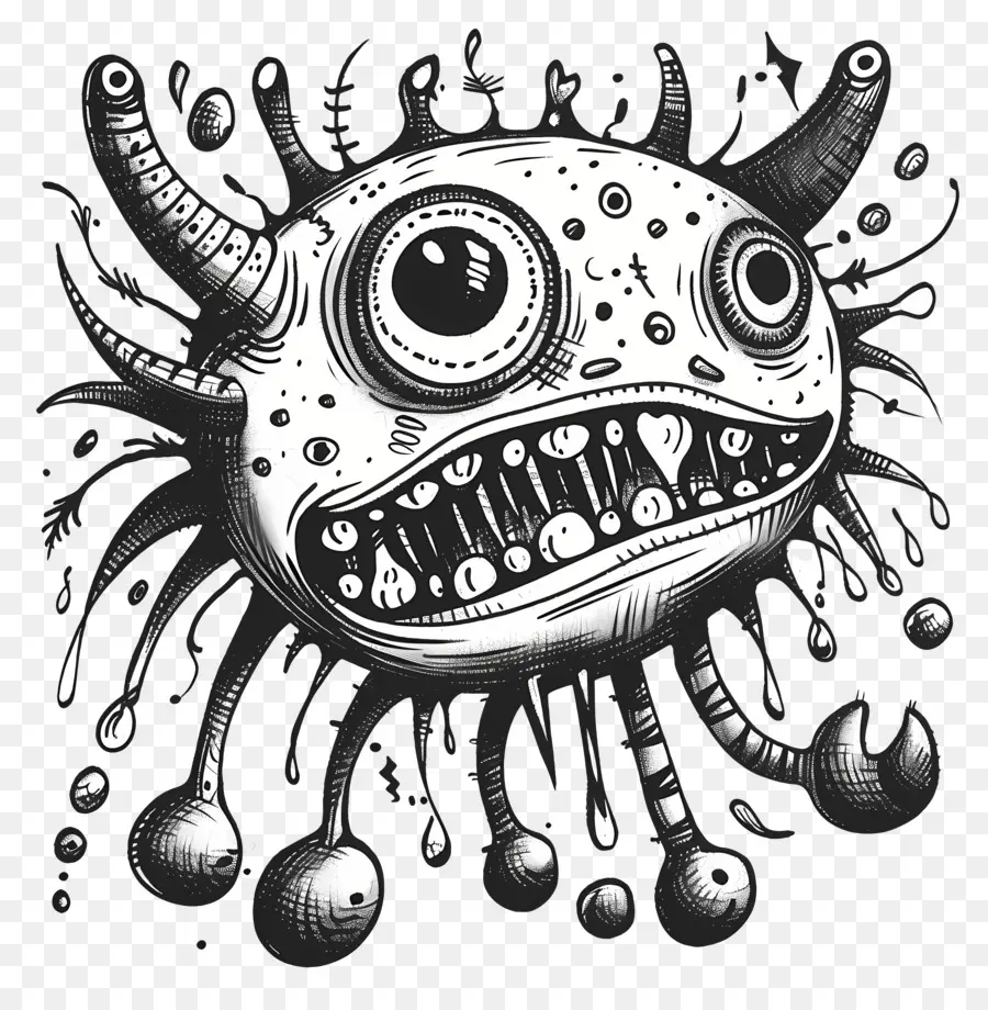 Doodle，Dessin Animé Monster PNG