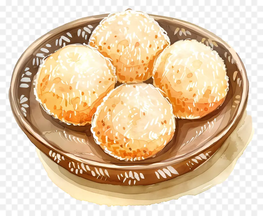 Rava Ladoo，Boules D'or PNG